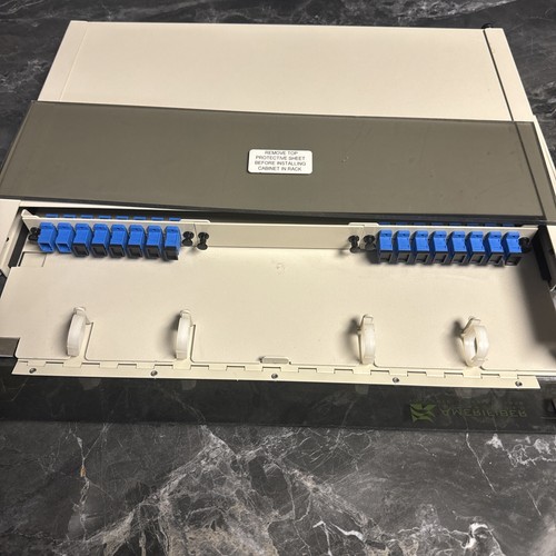 1RU 3 LGX Panel Fiber Optic Enclosure Amerifiber With SM SC UPC Couplers Rack - Afbeelding 4 van 24