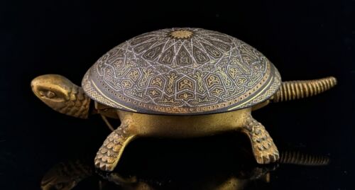 Antique tortoise desk bell, Mechanical, Anglo-Indian - Picture 5 of 11