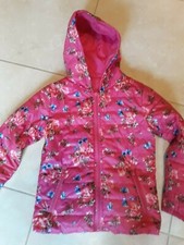 lotto 966b giacca giubbotto piumino bimba bambina rosa fiori 7 anni