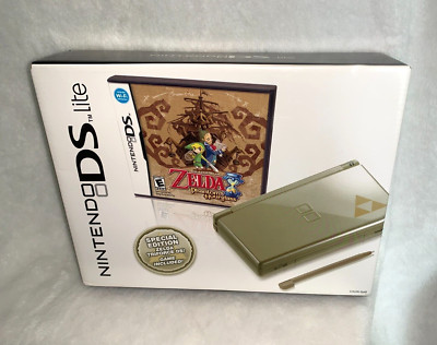 New Sealed 2007 Nintendo DS Lite Gold Version Console SE Zelda Phantom Hourglass