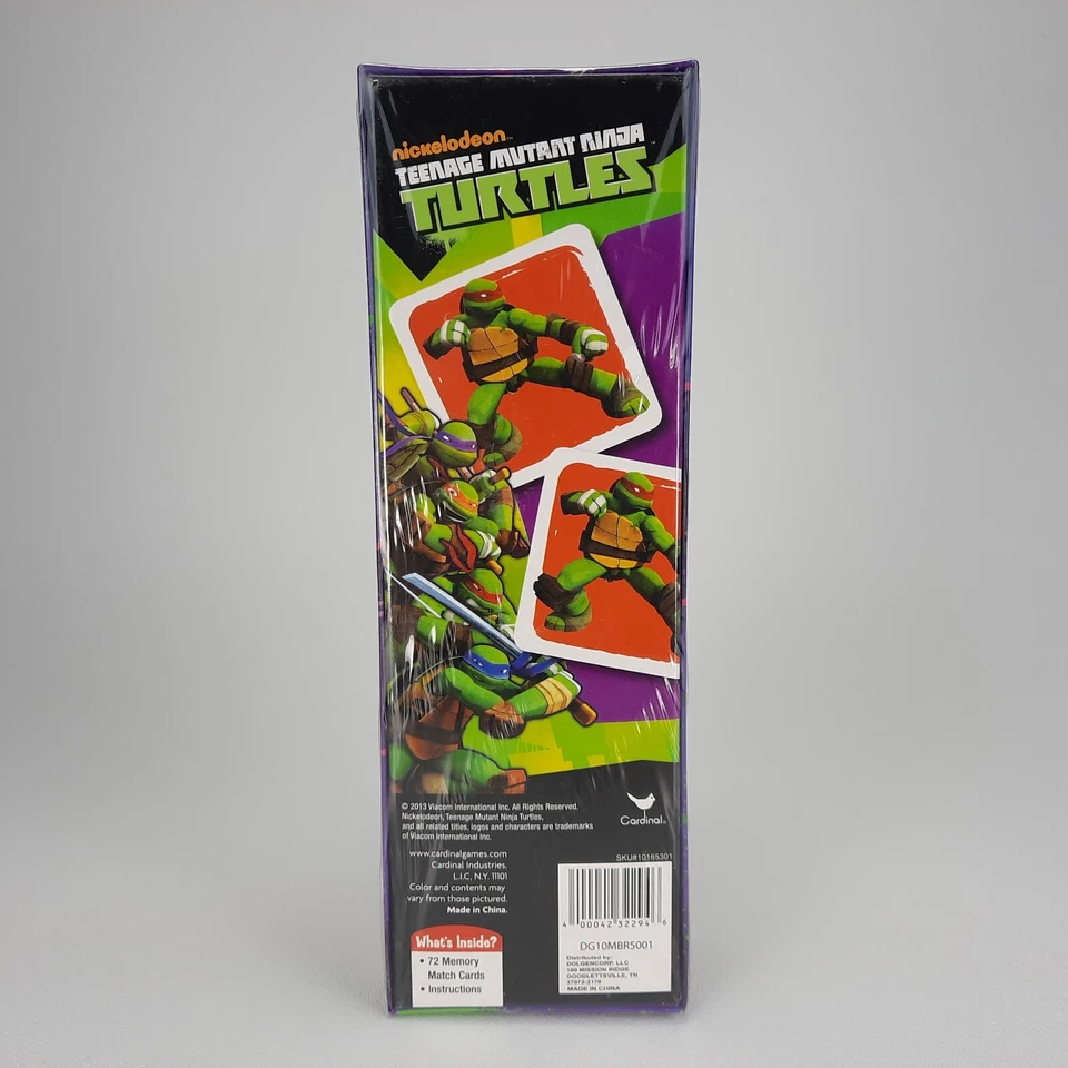 Nickelodeon Teenage Mutant Ninja Turtles Memory Match Game Cardinal NEW - Image 3 of 4