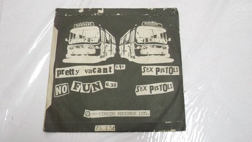 SEX PISTOLS VS 184 PRETTY VACANT NO FUN RARE SINGLE 7" 45 ENGLAND record VG+ - Foto 2 di 4
