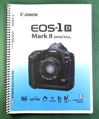 Canon EOS-1D Mark II Instruction Manual: 178 Pages & Protective Covers
