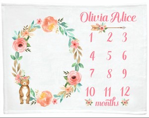 baby calendar blanket