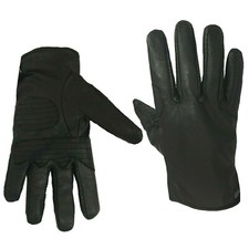 Guanti moto estivi da uomo senza protezioni in vera pelle 100% Traspiranti