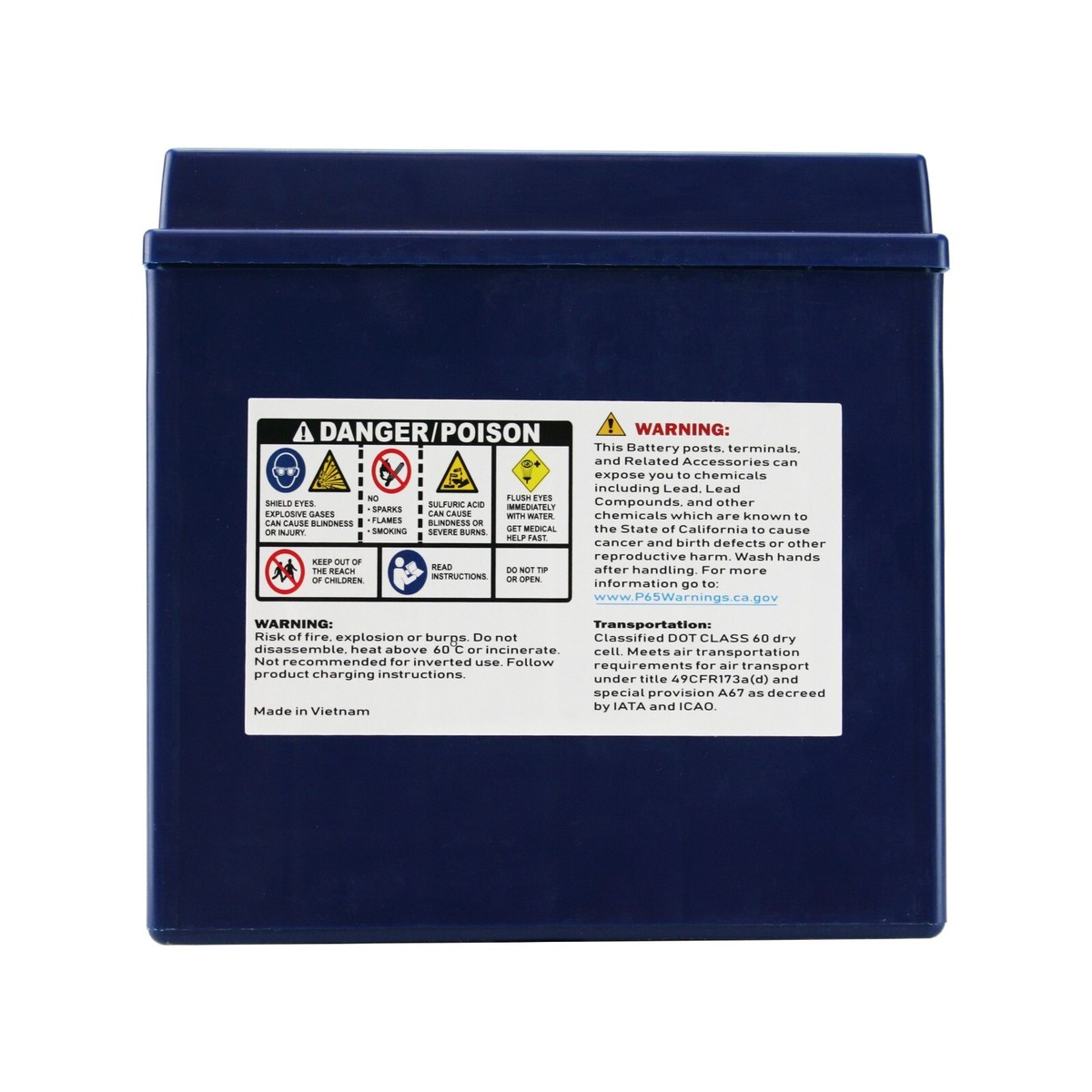 PowerStar H-D YTX14-BS Battery For Kawasaki a1400 Ninja ZX