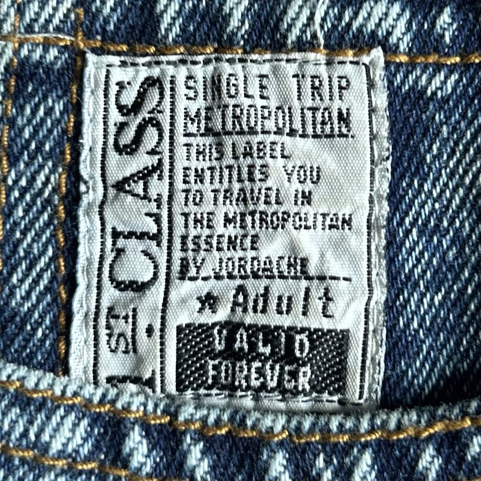 Falda vaquera vintage Jordache para mujer 10 azul midi 100 % algodón lavado ácido Jean Foto 3 de 4