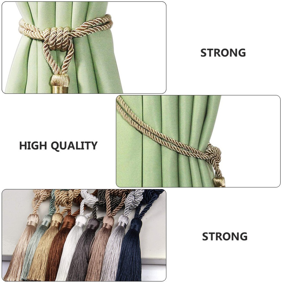 3 Pieces Vintage Curtain Tie Rope Polyester Dining Room Curtains eBay