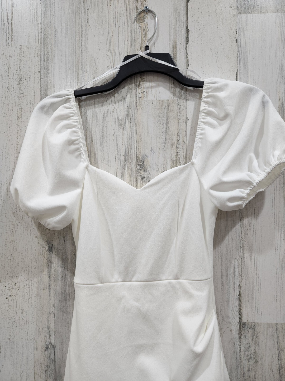 White Puff Sleeve Maxi Dress Size 