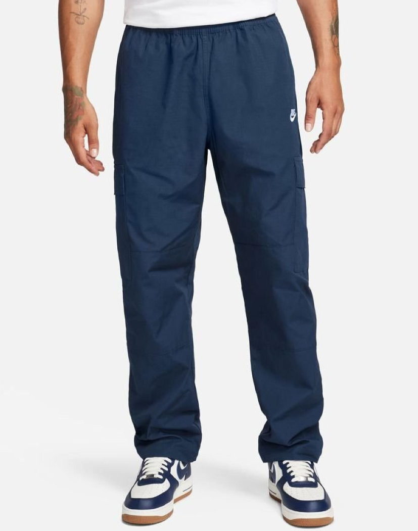Nike Club Woven Cargo Pants Men's Sportswear Casual Pant Navy NWT