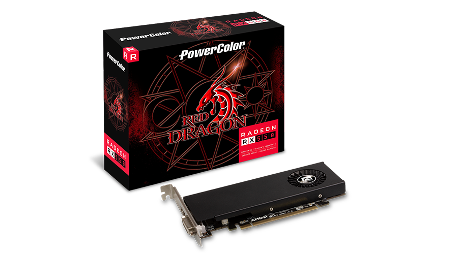PowerColor Radeon RX 550 4GB GDDR5 Red Dragon PCI-E Video Card Low