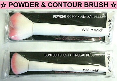 POWDER & CONTOUR MAKEUP BRUSH SET *** wet n wild 