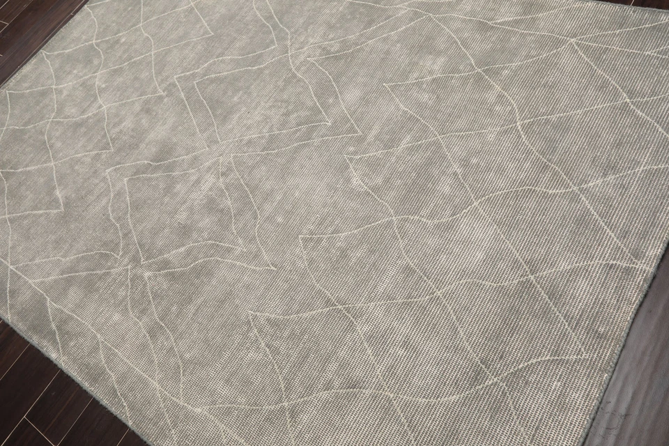 Alfombra de tejido plano marroquí rústico/primitivo tejido a mano LoomBloom 5'3"x7'7" Foto 4 de 4