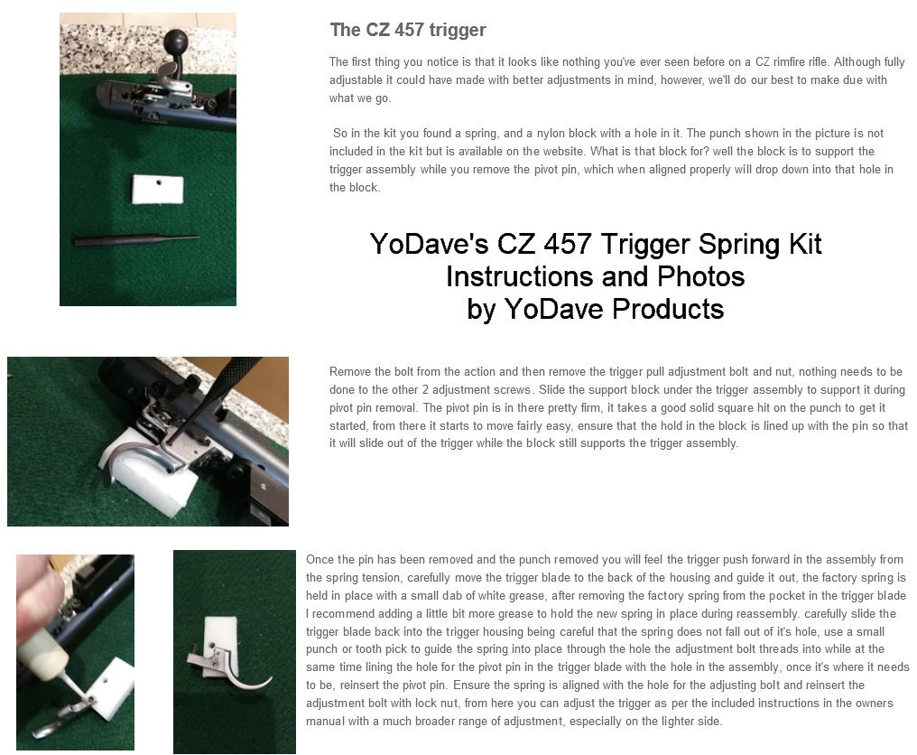 YoDave Trigger Spring Kit fits CZ-457 | eBay