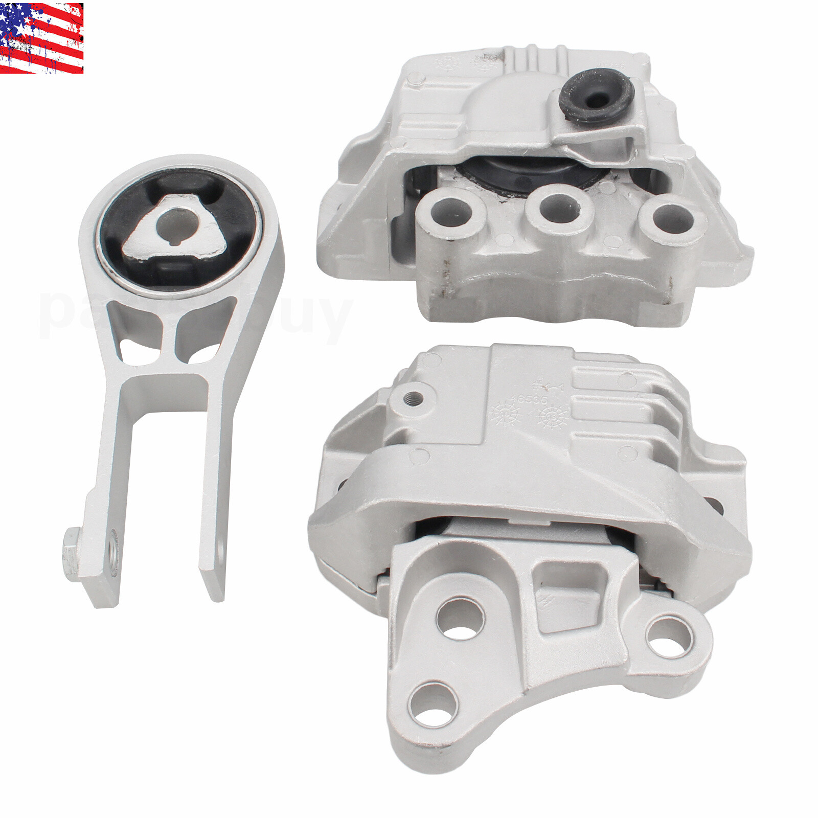3PCS Set Fit Jeep Compass L42.4L 144cid Engine Mounts & Transmission