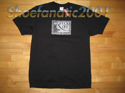Supreme F*ck Off Tee Shirt L Blazer Box Logo Dipset Black Koston
