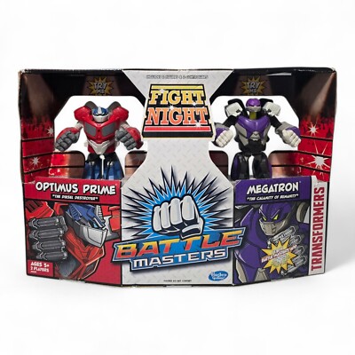 TRANSFORMERS Battle Masters Optimus Prime & Megatron Fight Night 2013 Hasbro NEW