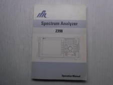 IFR 2398 Spectrum Analyzer Operation Manual Vol. 1