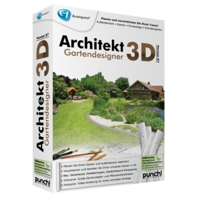 Punch! Software Architekt 3D X7 Gartendesigner MiniBox (mit CD) Win XP/Vista/7/8