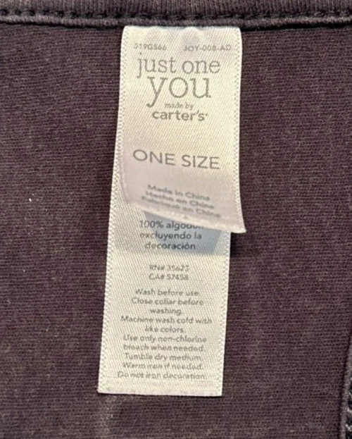 Babero de Halloween Just One You by Carter’s Baby Orange So Cute It’s Scary Foto 3 de 3