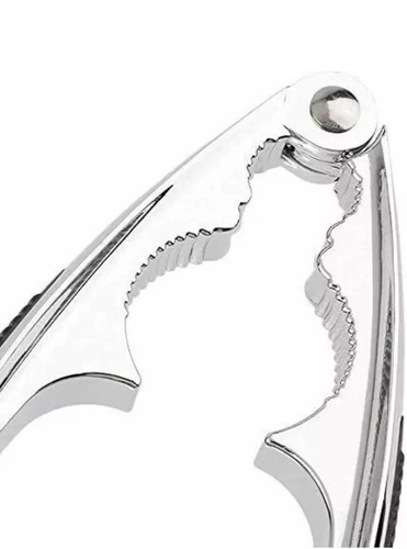 NUT CRACKER METALLIC 16CM DELUXE CHROME NUTCRACKER WITH SOFT GRIP HANDLE NEW - Picture 3 of 3