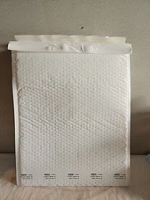 10 Uline 14 1/4 × 20 White Poly Bubble Mailers #7 S-7550