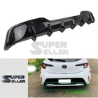 Fits 2019-2021 Toyota Corolla Hatchback E210 Rear Bumper Diffuser Painted Color