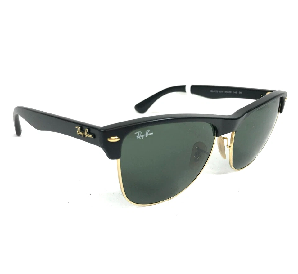 Ray-Ban Sunglasses RB4175 877 Clubmaster Oversized Matte Black with G-15 Lenses - Image 3 of 4
