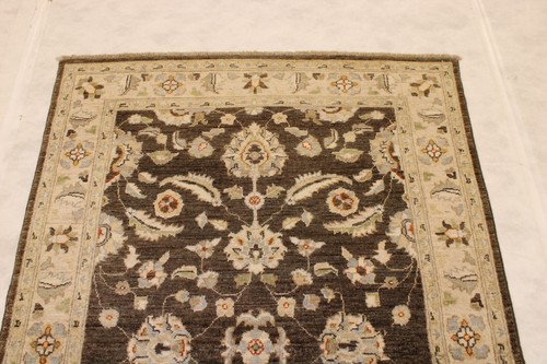 3'10" x 6'3" ft. Afghan Oushak Vegetable Dye Wool Hand Knotted Oriental Area Rug - Picture 2 of 6