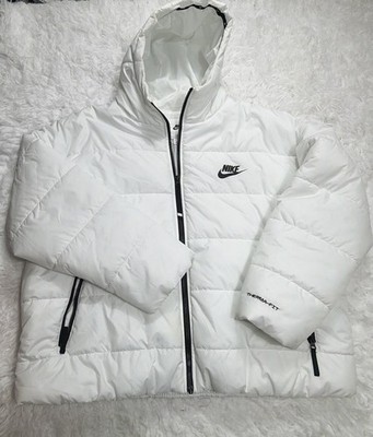 Nike Sportswear Club Therma-FIT Puffer Jacket White Men's Size XXL Hooded Puff