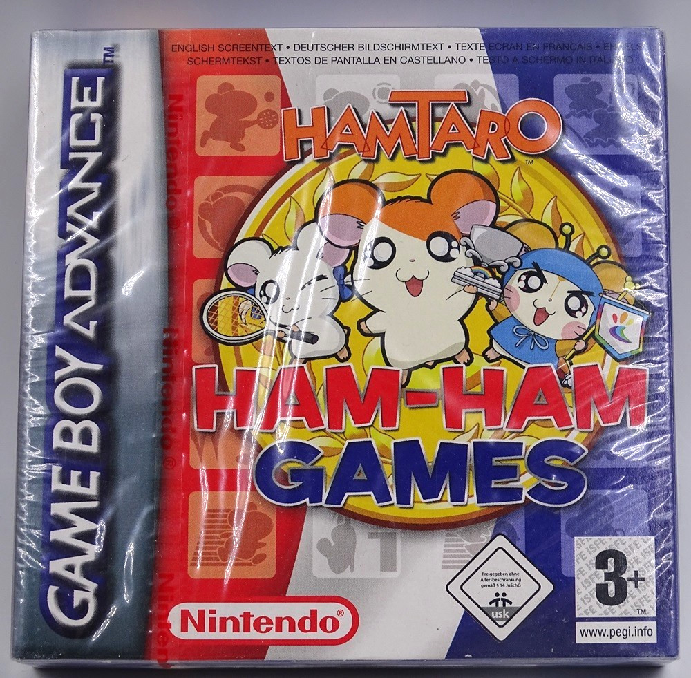 Hamtaro Ham-Ham Games Game Boy Advance Neuf Blister PAL EURO Rare