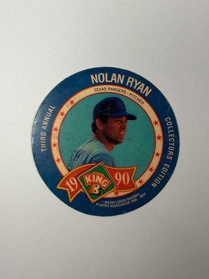 1990 King-B Jerky Third Annual Collector's Edition Discs # 22 Nolan Ryan