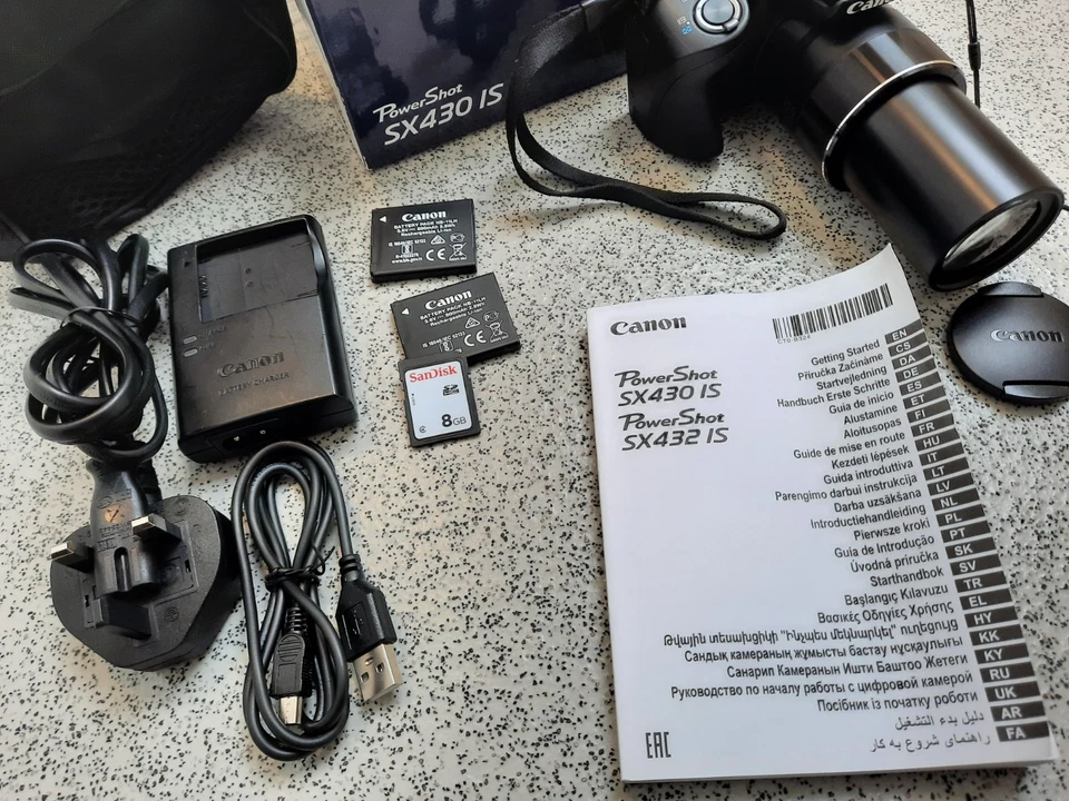 Boxed Canon PowerShot SX430 IS Wi Fi 20.0MP Digital Camera with Bag - Image 2 of 4