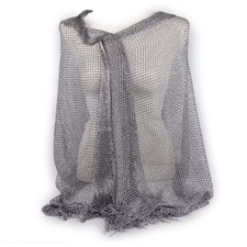 Stola argentata cerimonia coprispalle argento elegante scialle estivo lurex 2026