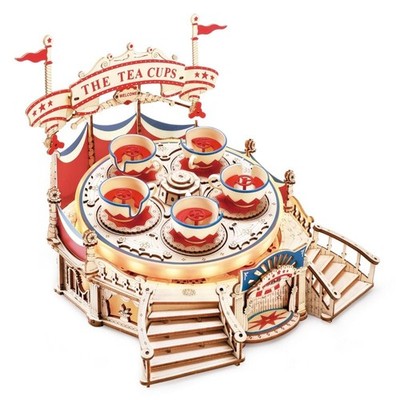 ROKR 3D Wooden Puzzle: Mechanical Swivel Seats Kit, Great Adult Gifts Collecting