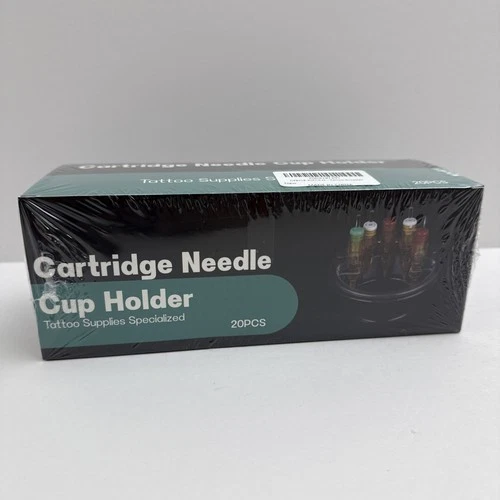 20PCS Disposable Cartridge Needle Holder Ink Wash Cleaning Cup Tattoo Supplies video thumbnail