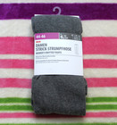 body Damen Strickstrumpfhose mit hohem Baumwollanteil Winter grau Gr. 44-46