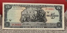El Salvador 5 Colones 1968 XF
