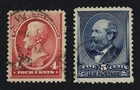 CKStamps: US Stamps Collection Scott#215 216 4c 5c Used
