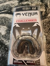 Venum Challenger Mouthguard with case - Next Fit Gel - Senior Age 11+ Black