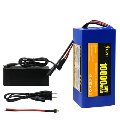 EYI 36V 10Ah Lithium Battery Pack for Ebike Bicycle Scooter with 2A Charger