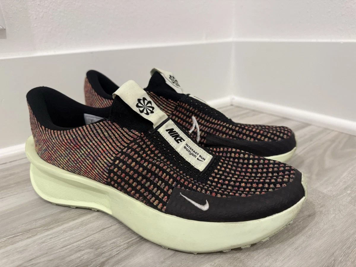 Nike Interact Run‎ EasyOn Shoes Mens Size 8.5 Black Running Sneakers FV5590-001 Giày Nike Interact Run EasyOn  main image 4