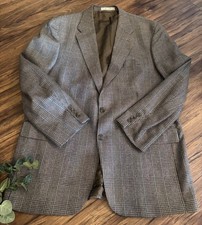 Polo University Club Ralph Lauren 46T Men  s Wool Silk Sport Coat Blazer Brown