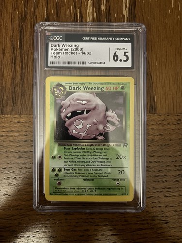Dark Weezing (1st Edition) graded CGC 6.5 for sale on eBay