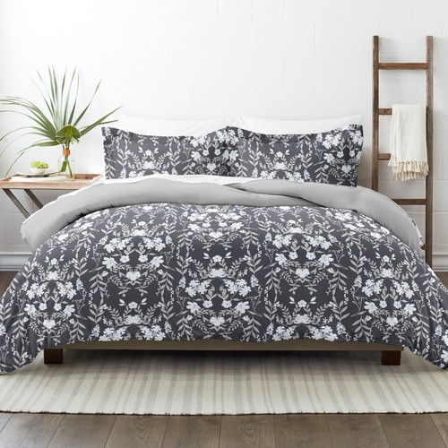 Reversible Pattern 3PC Duvet Cover Soft Easy Care with Shams by Kaycie Gray - Picture 6 of 84