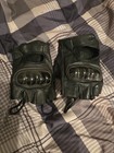 Dream Apparel Black Leather Fingerless Gloves L — photo 1