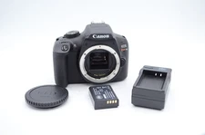 Canon EOS Rebel T6 DSLR Camera Body, Black {18MP} With Battery