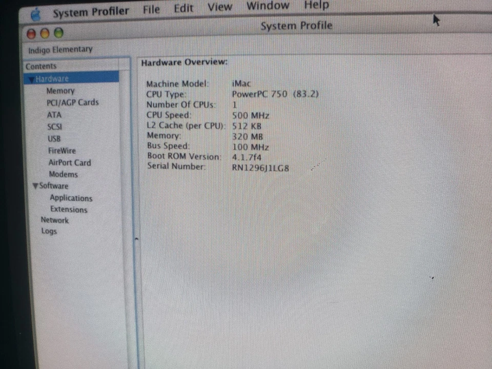 Apple iMac All-In-One Computer 1999 Vintage Computer Extremely Rare Color - Image 3 of 4