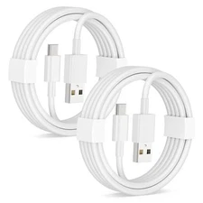 Car Carplay Cable for iPhone 16/16e/15 Pro Max/Plus, 2-Pack USB A to USB C 