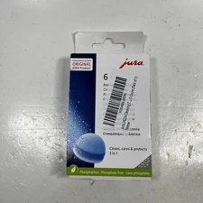JURA 3 Phase Cleaning Tablets Pack of 6 for Coffee Machine Hygiene